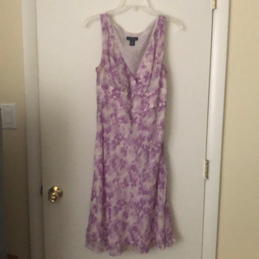Light purple floral print dress from Ann Taylor